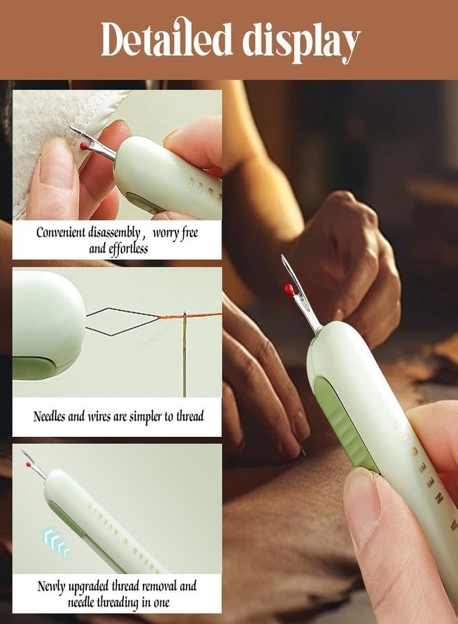 GEMSY أداة Gemsy 2 في 1 لضم الإبرة، وفتاحة الدرزات، وضم الإبرة، وأداة إدخال ضم الإبرة، وأدوات خياطة للتفصيل، وفتاحات درزات لضم الإبرة والخياطة - Image 5